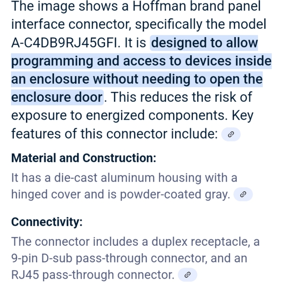 Hoffman Programming Devices Only TYPE 4, 12 A-C 4DB9J45GFI - Picture 5 of 16